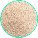 Imagem de Psyllium em pó, conhecido por melhorar a digestão e combater o inchaço.